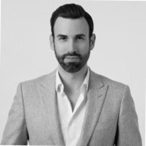 Ryan Fleisch's portrait, greyscale