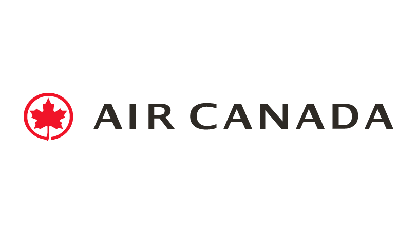 Full color logo for Air Canada